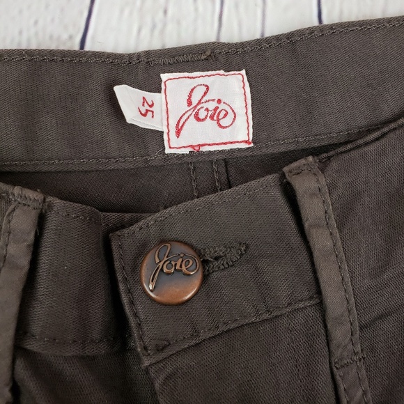 JOIE Jeans Bootcut Cargo Pants in Dark Olive - Picture 3 of 4